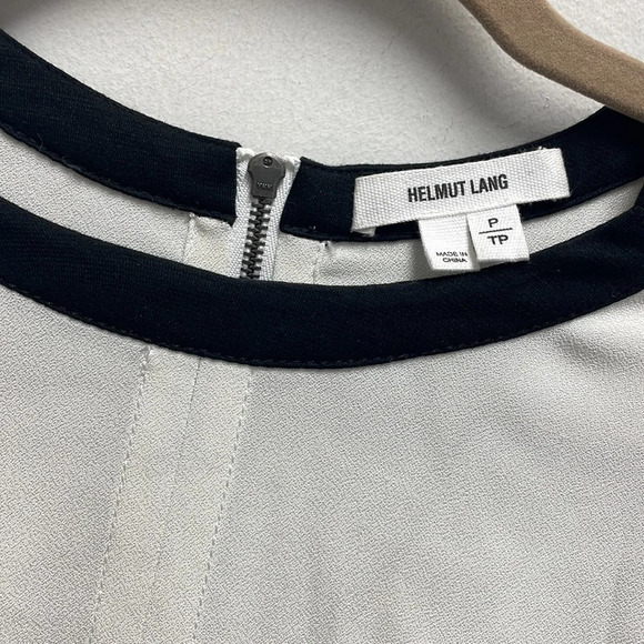 helmut Lang satin color block layered top - Picture 4 of 6